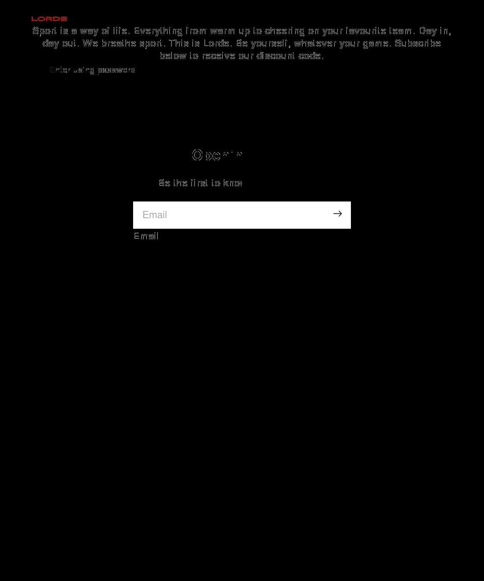 lordesports.com shopify website screenshot