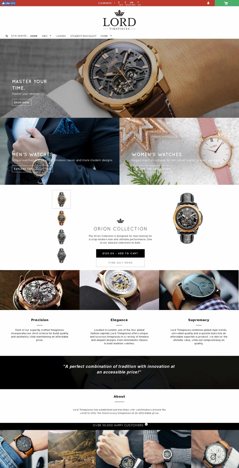 lordforher.com — Shopify storefront screenshot