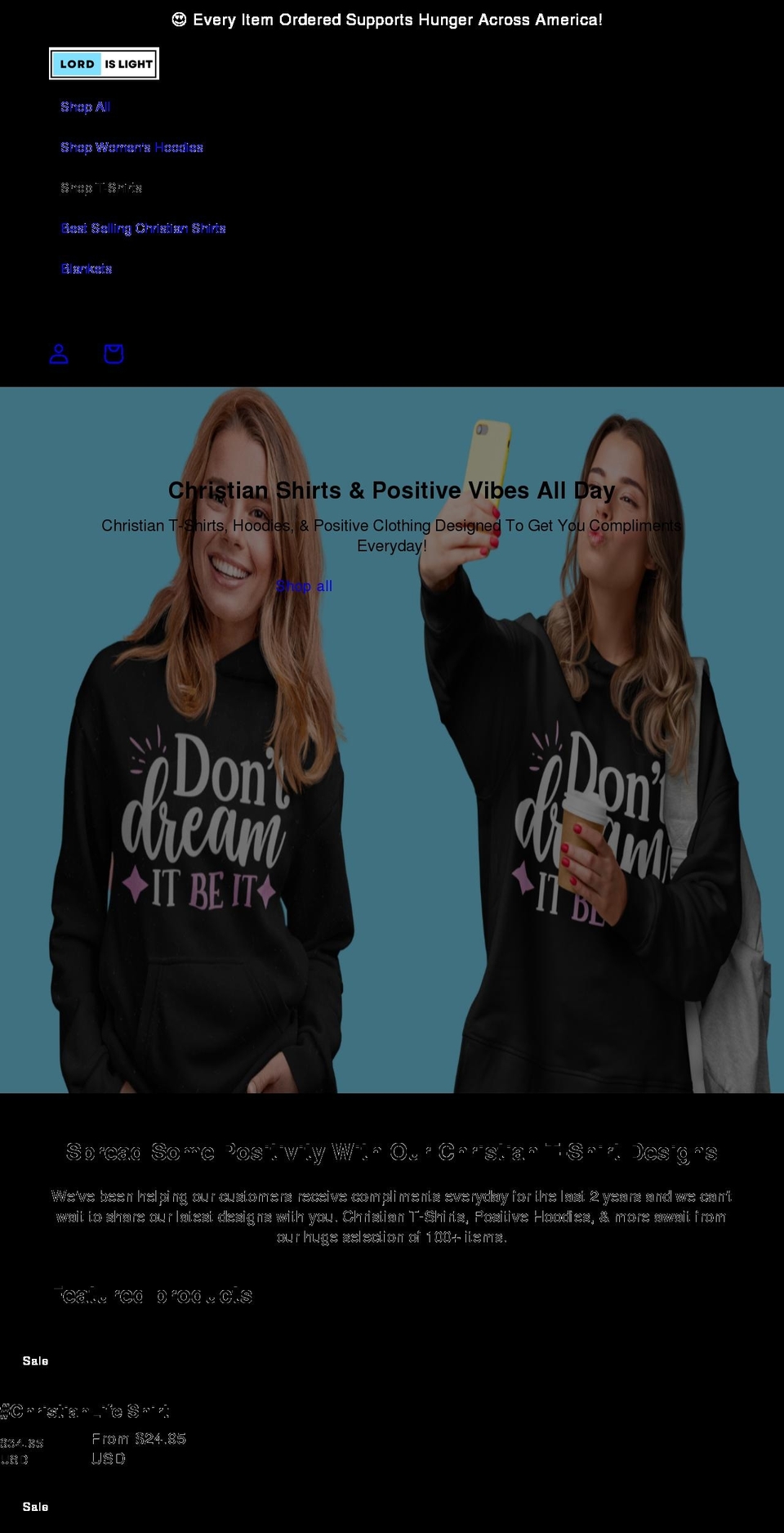 lordislight.com shopify website screenshot