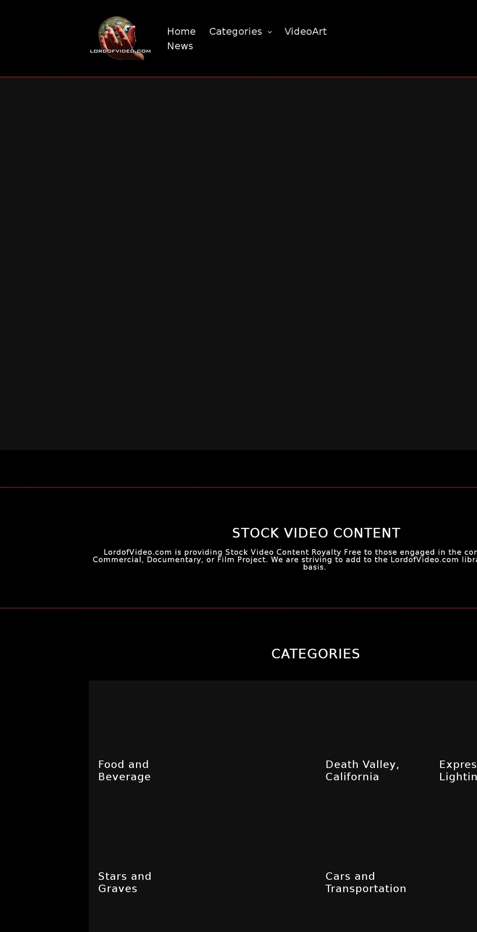 lordofvideo.com — Shopify storefront screenshot