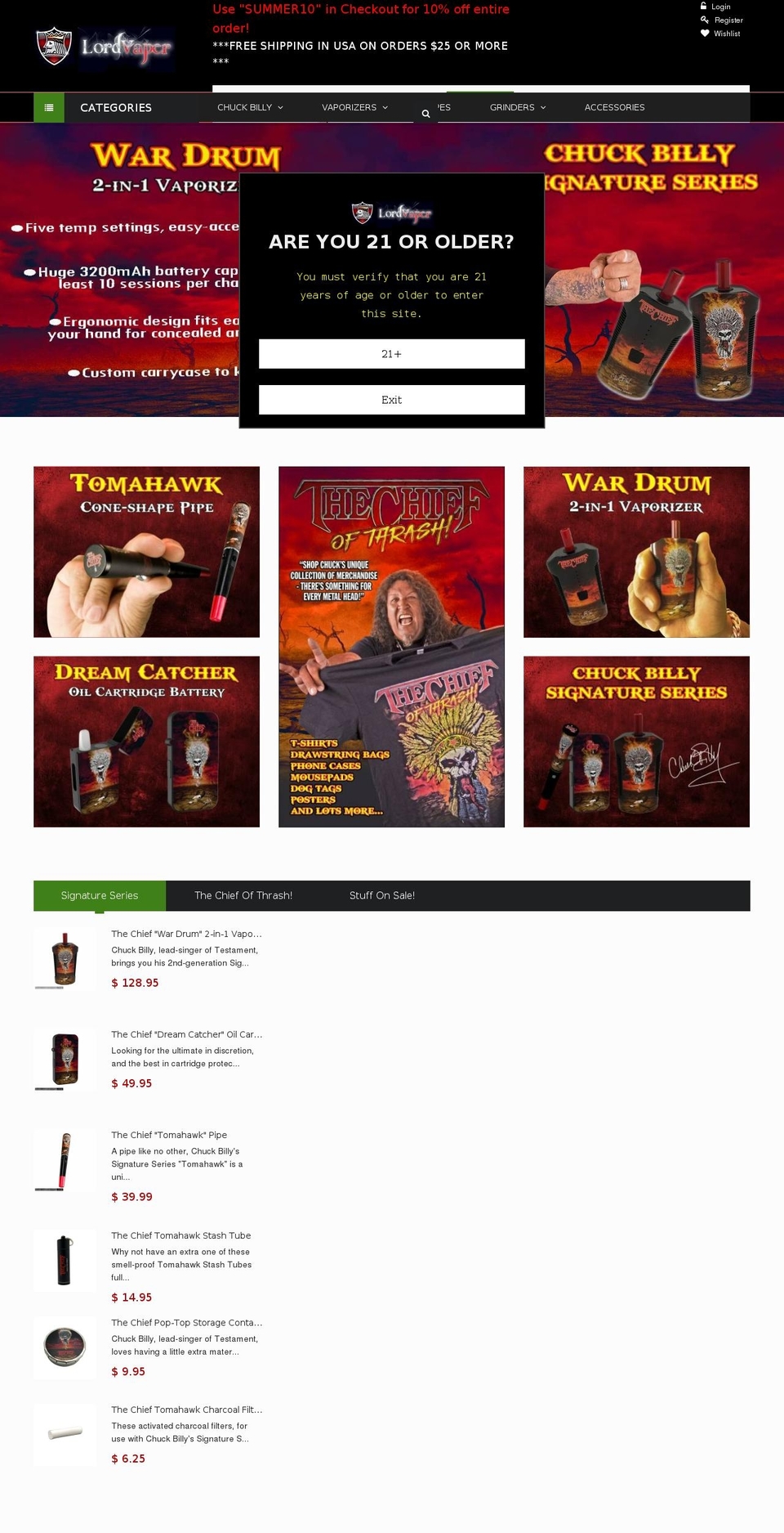 lordvaperusa.com — Shopify storefront screenshot