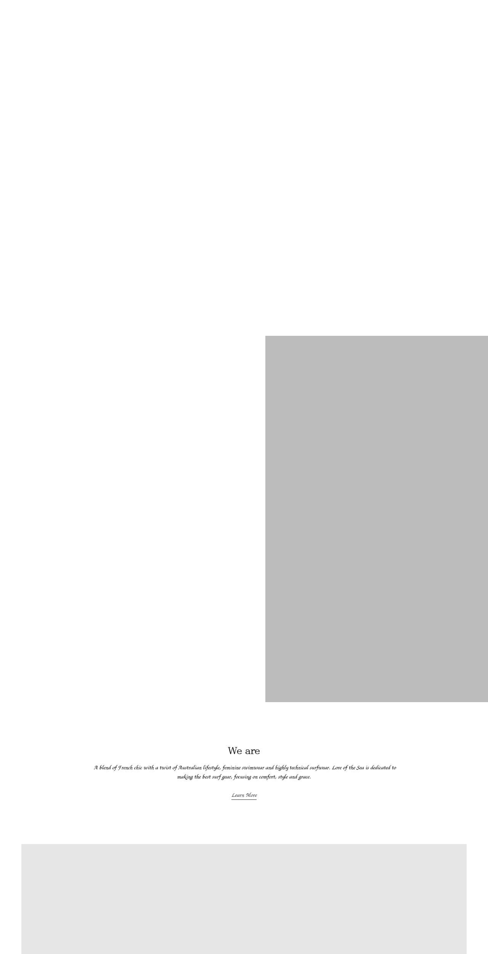 lore-of-the-sea.com shopify website screenshot