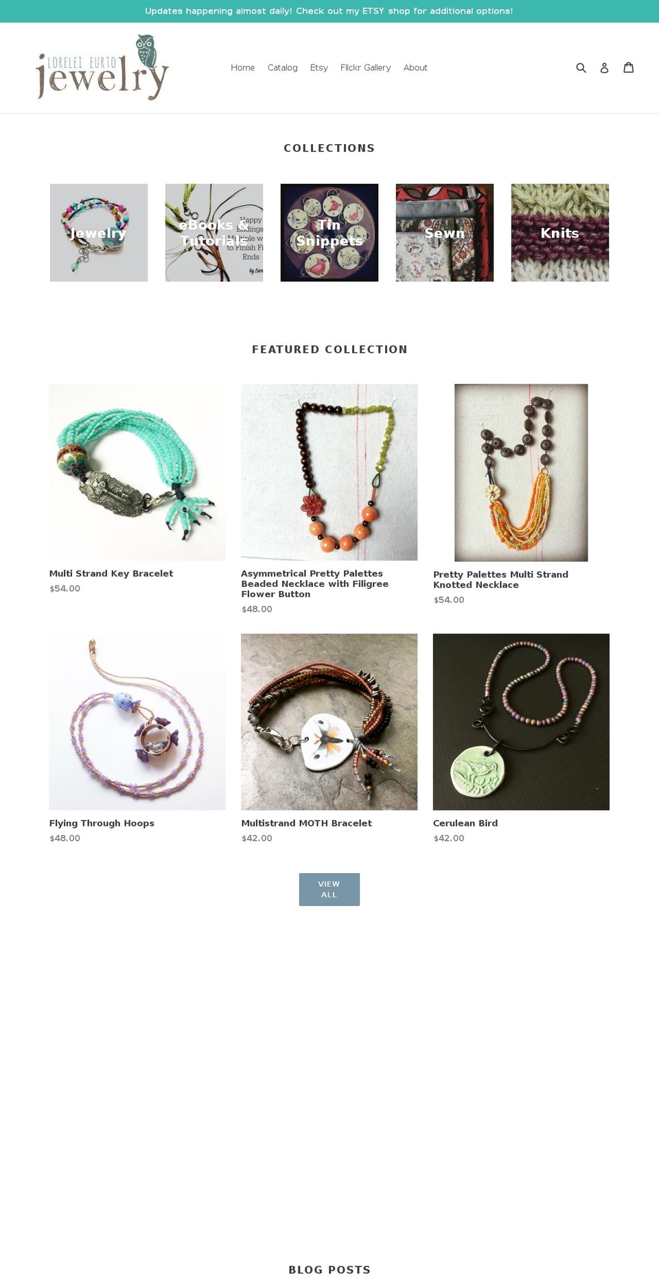 loreleieurtojewelry.com shopify website screenshot
