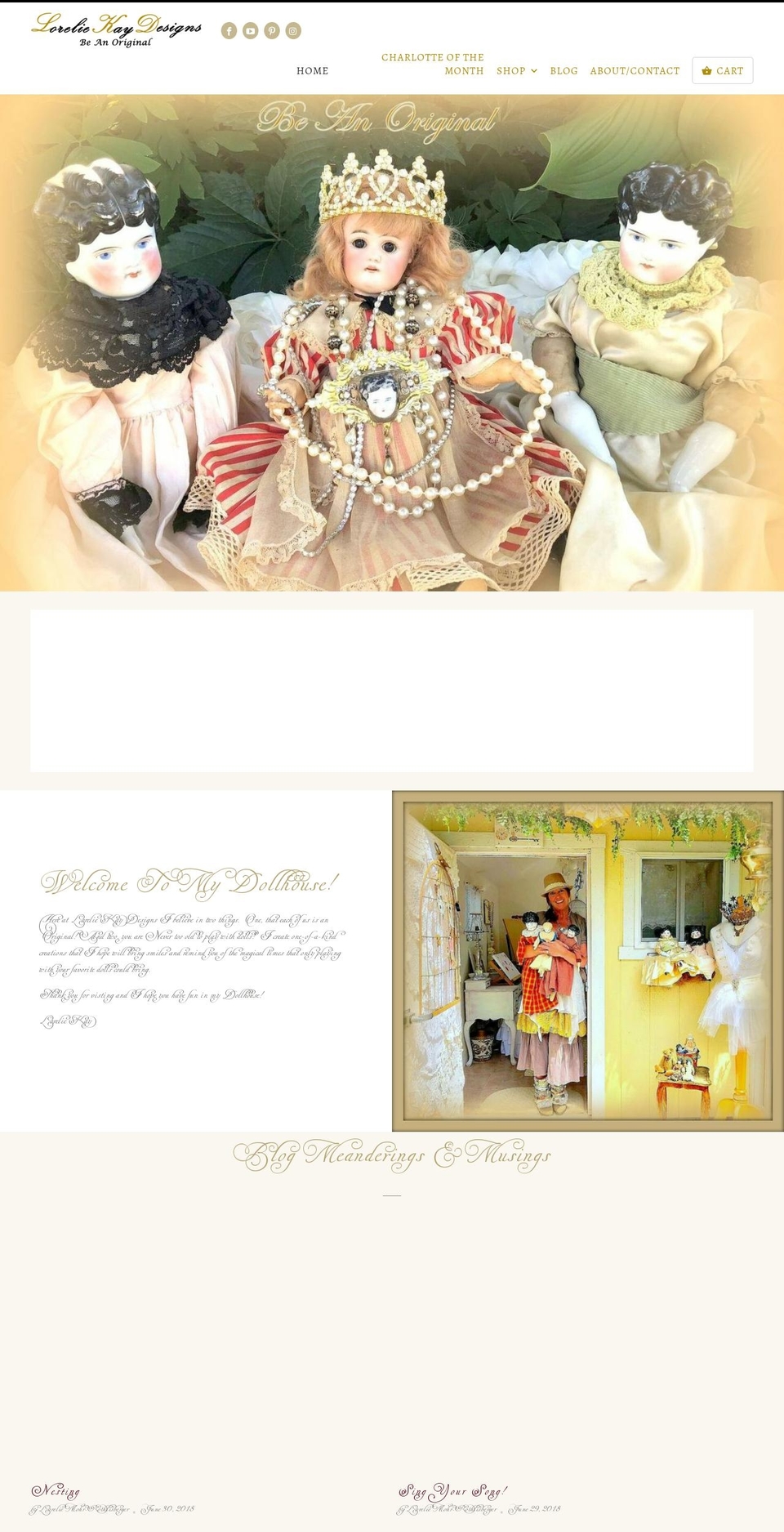 loreliekaydesigns.com — Shopify storefront screenshot