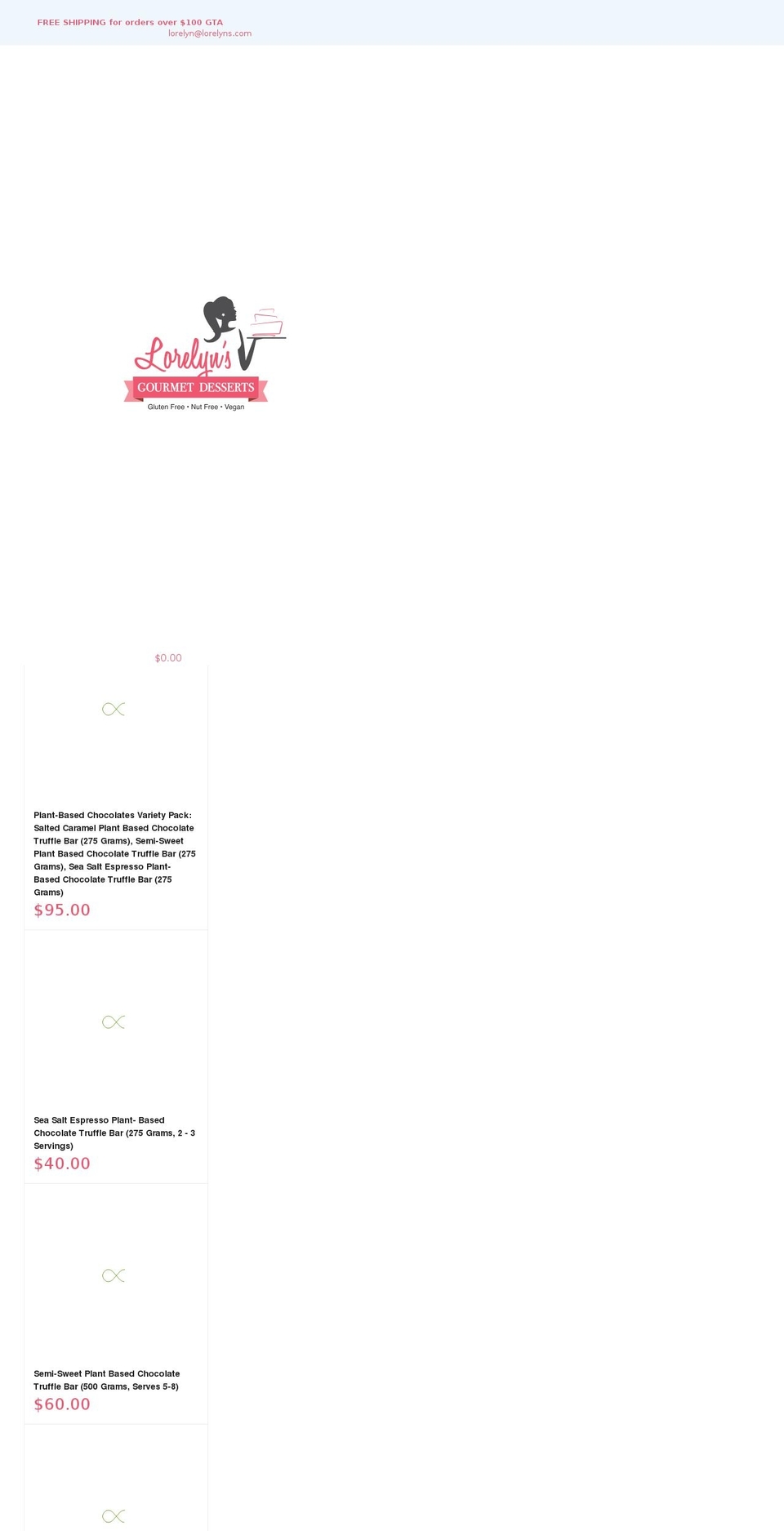 lorelyns.com shopify website screenshot