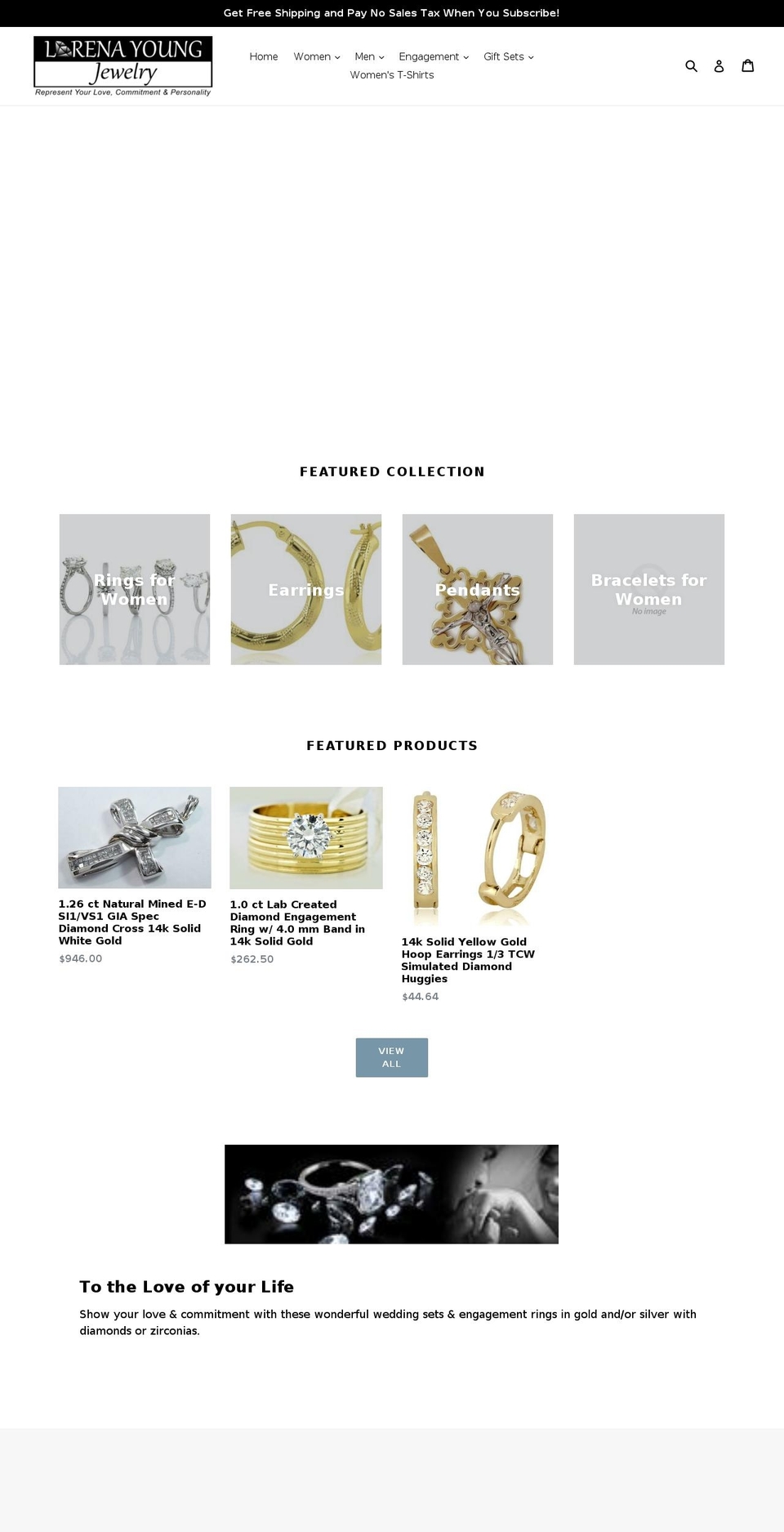 lorenayoung.com shopify website screenshot