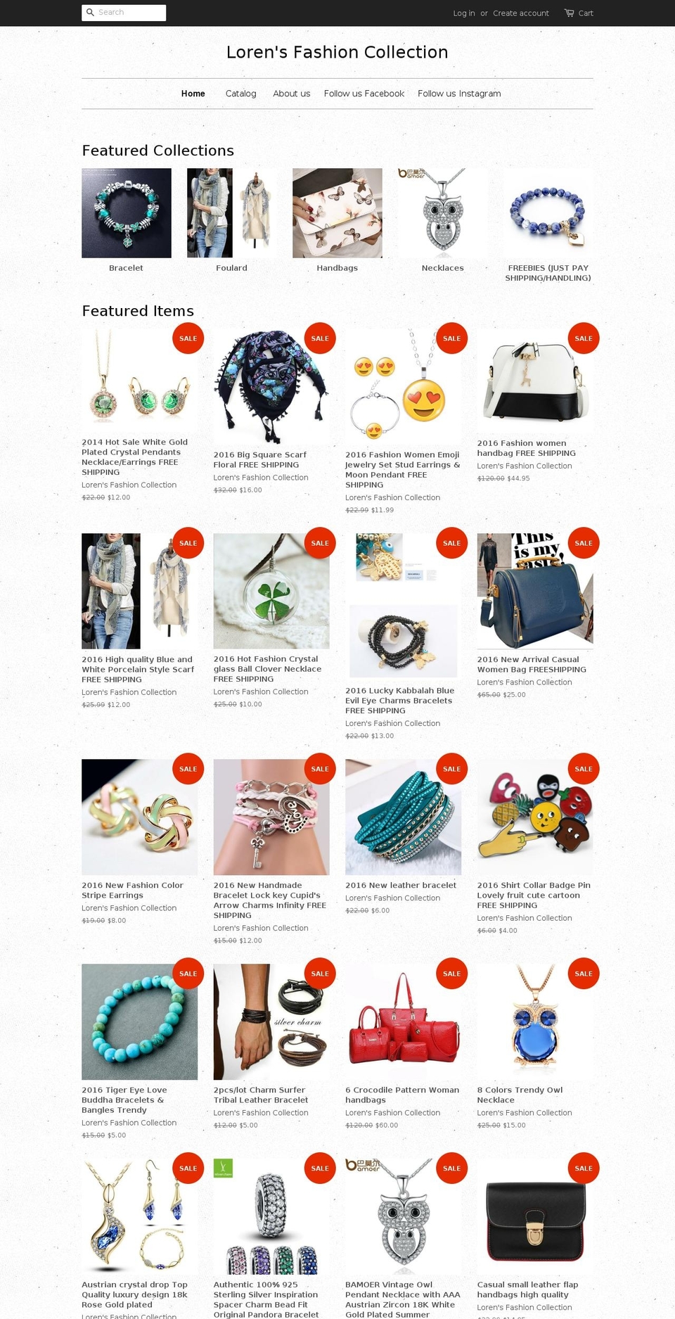 lorensfashioncollection.com shopify website screenshot