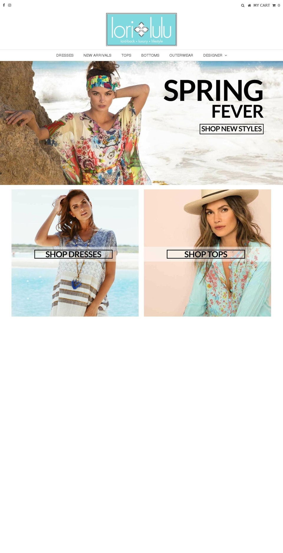 loriandlulu.com — Shopify storefront screenshot