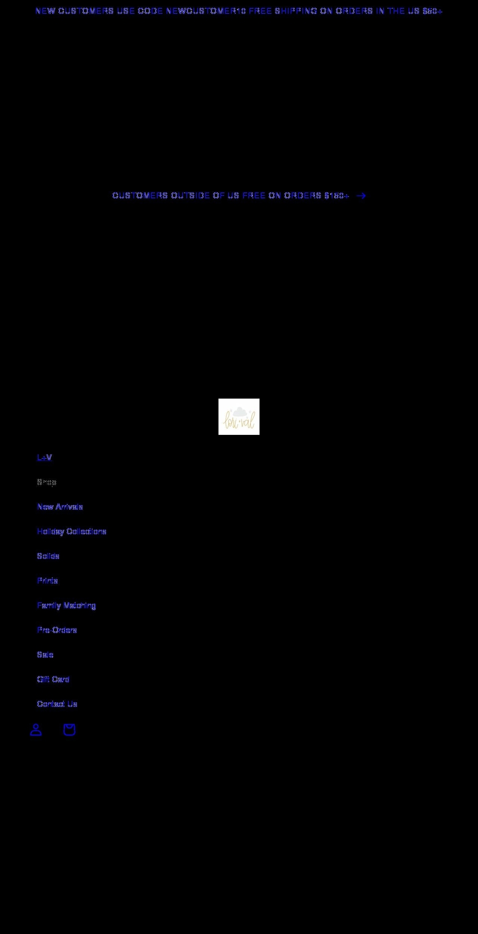 loriandval.com shopify website screenshot