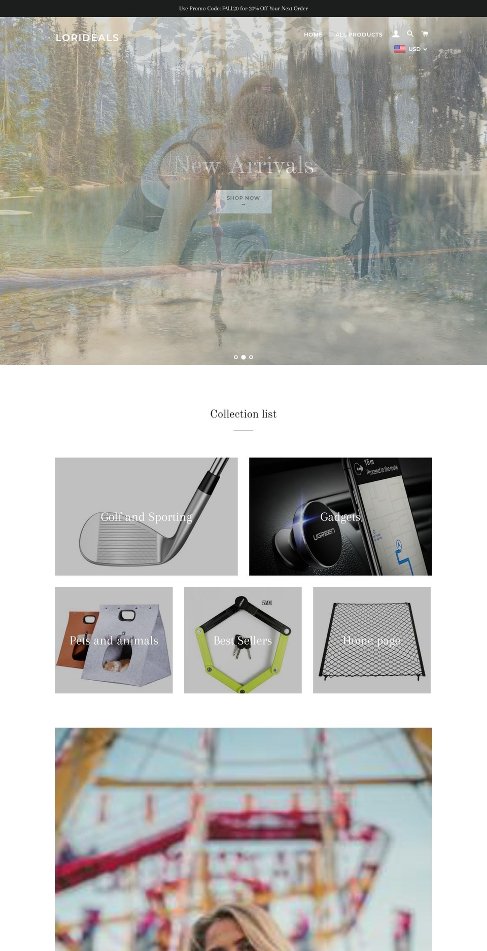 lorideals.com — Shopify storefront screenshot