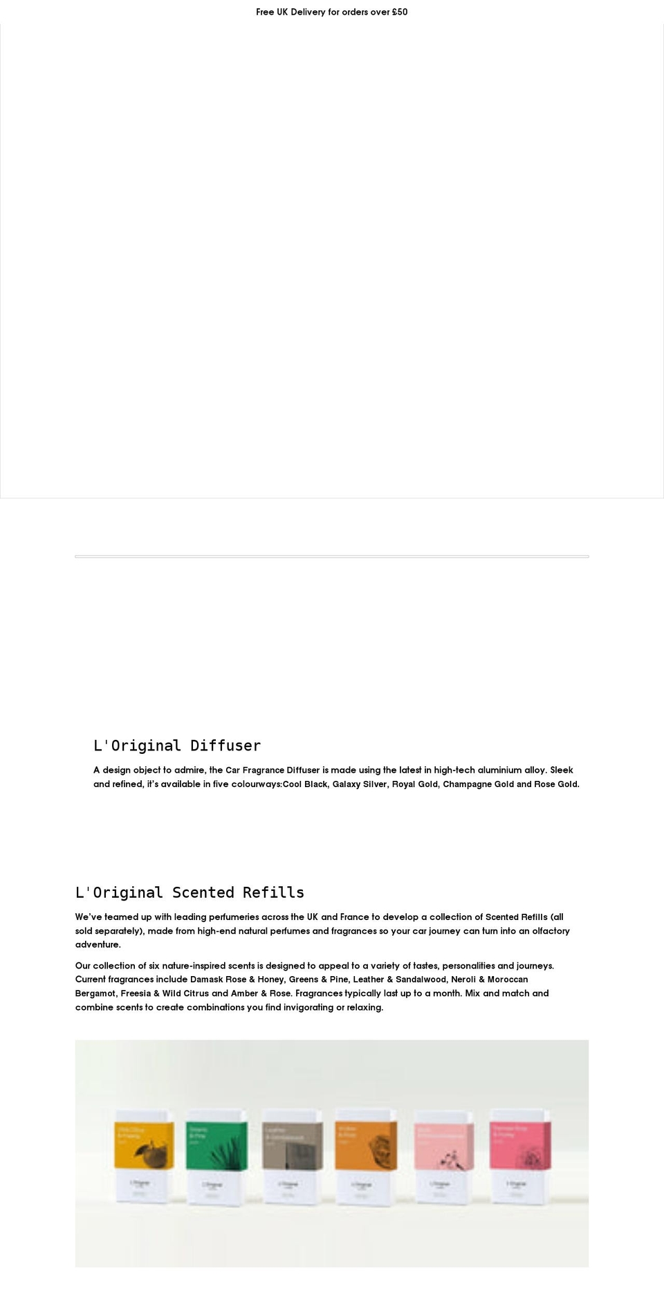 loriginal.co.uk shopify website screenshot