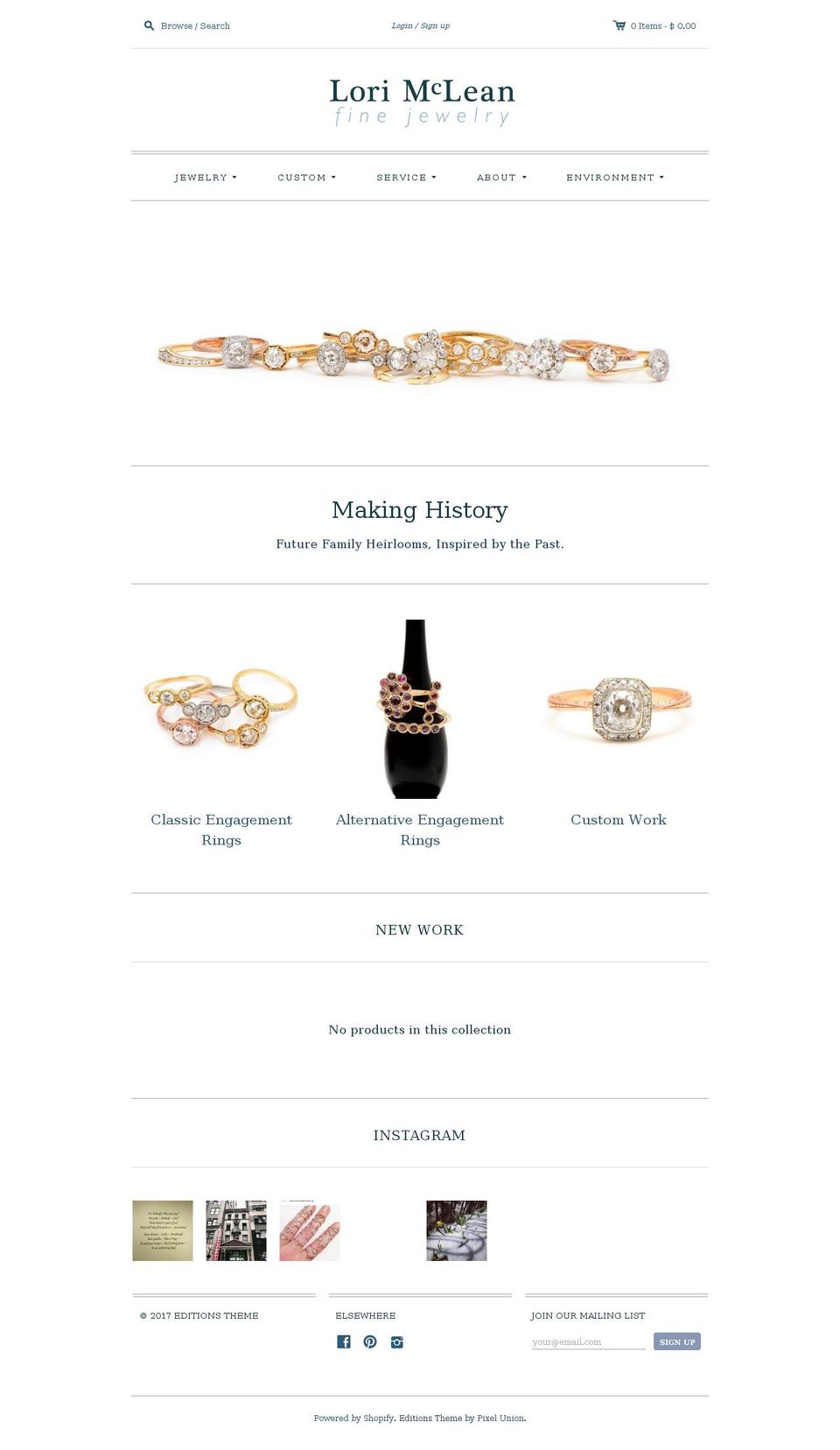 lorimclean.com shopify website screenshot