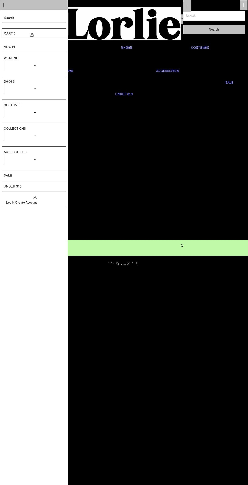 lorlie.com shopify website screenshot
