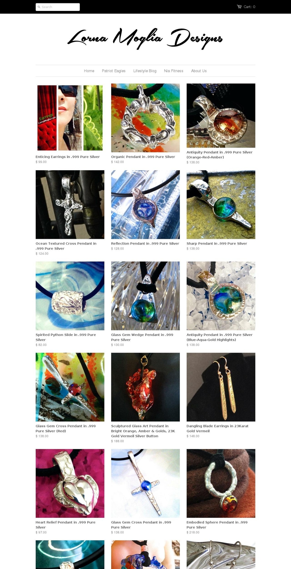 lornamoglia.com shopify website screenshot