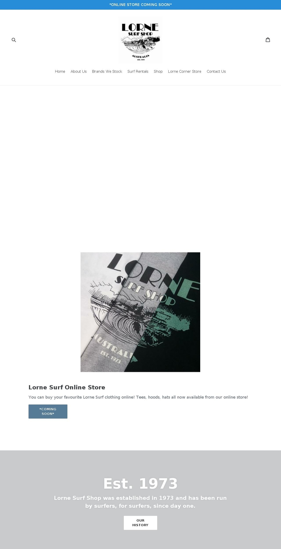 lornesurf.com.au shopify website screenshot