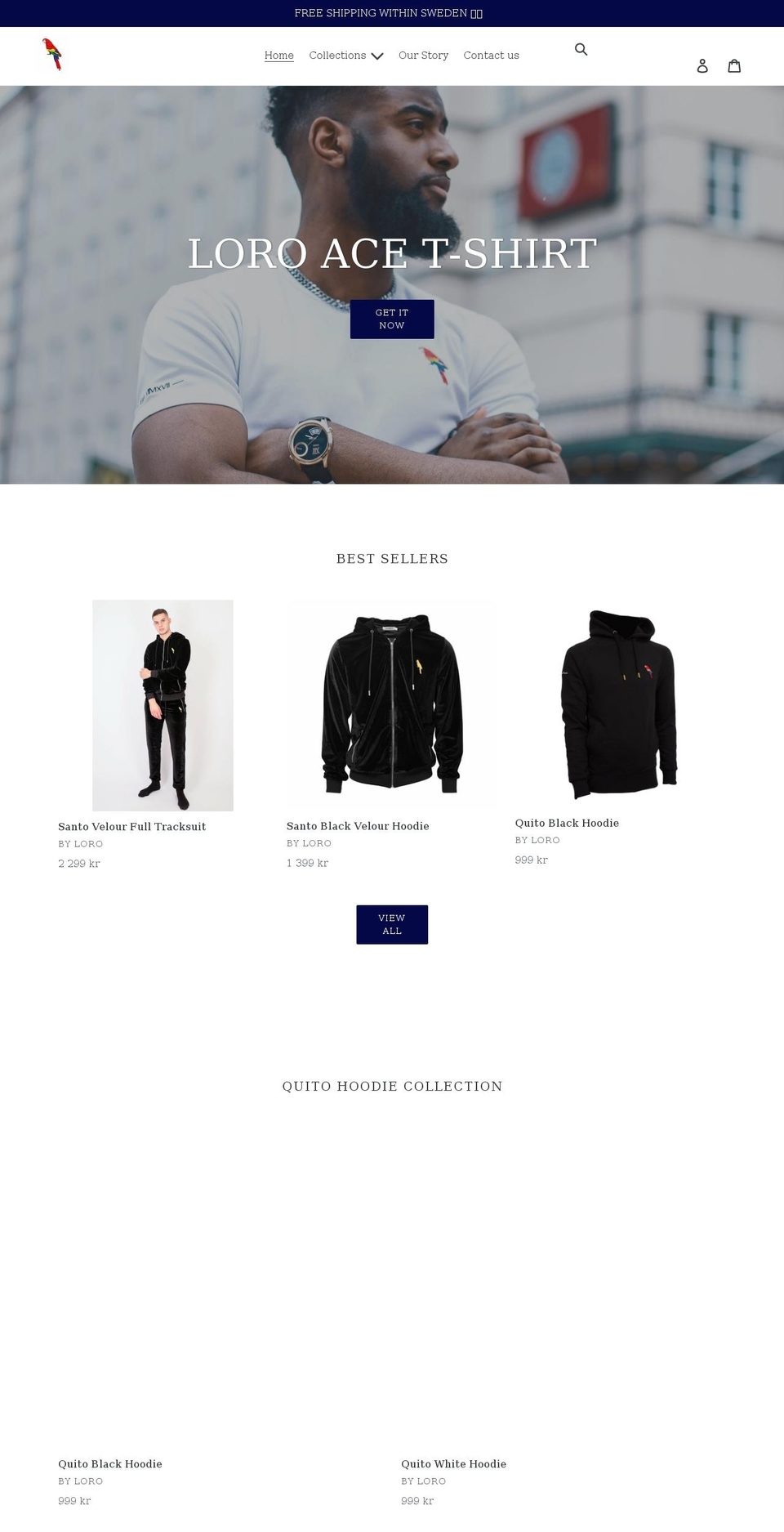 loro.se shopify website screenshot