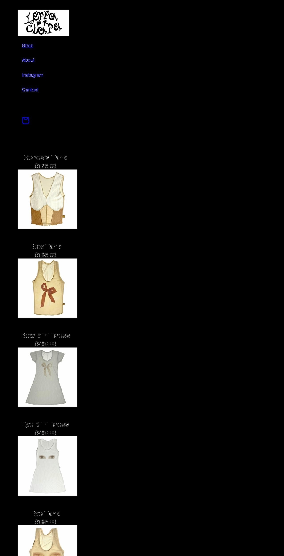 lorraclara.com shopify website screenshot