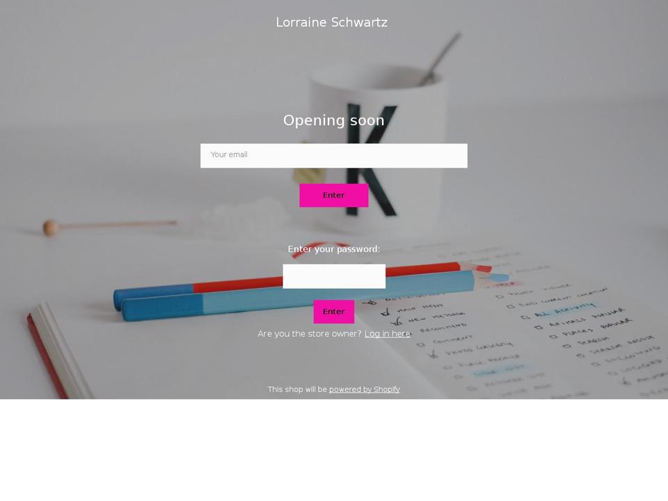 lorraineschwartzjewelry.com — Shopify storefront screenshot