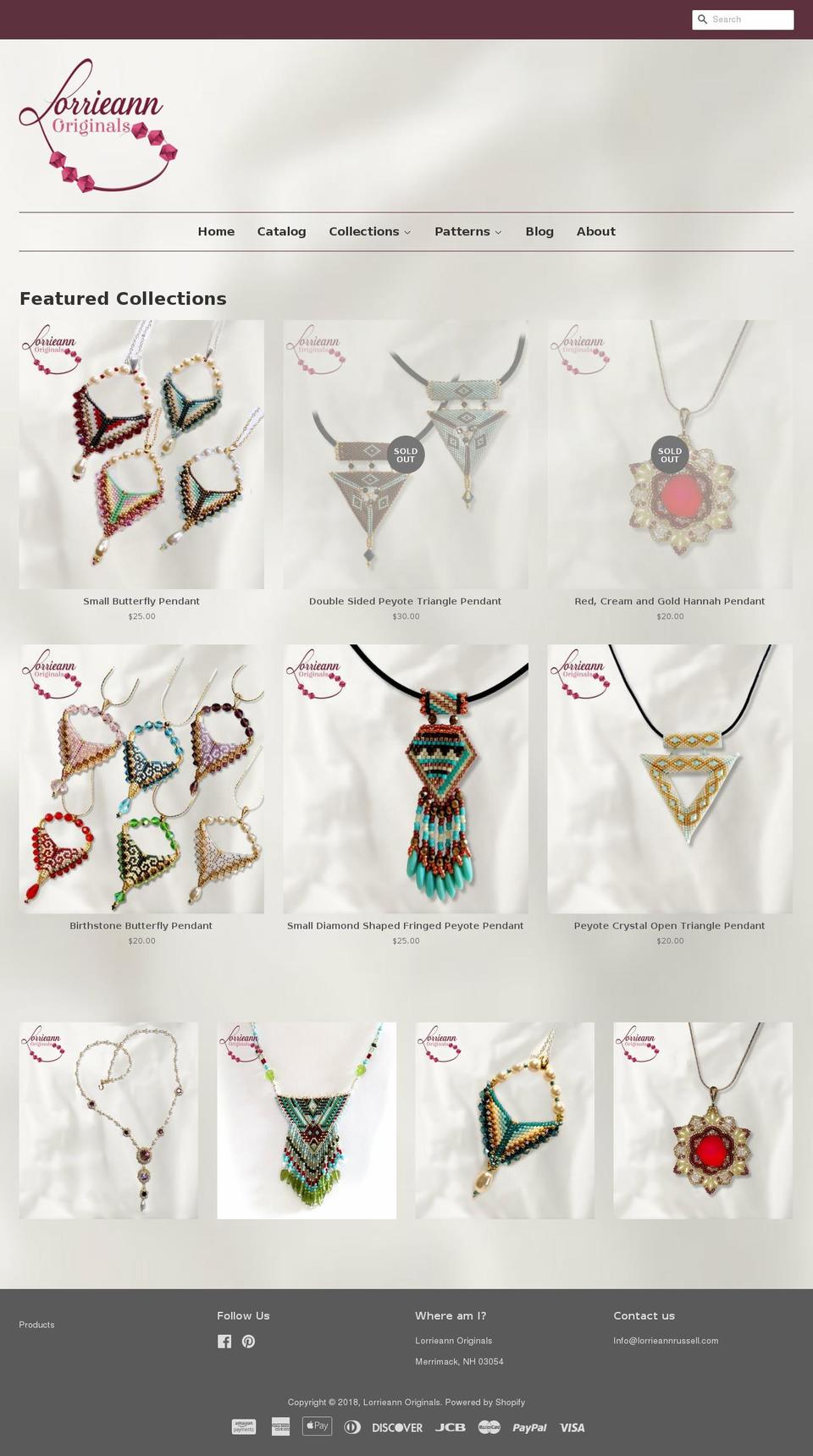 lorrieannoriginals.com — Shopify storefront screenshot