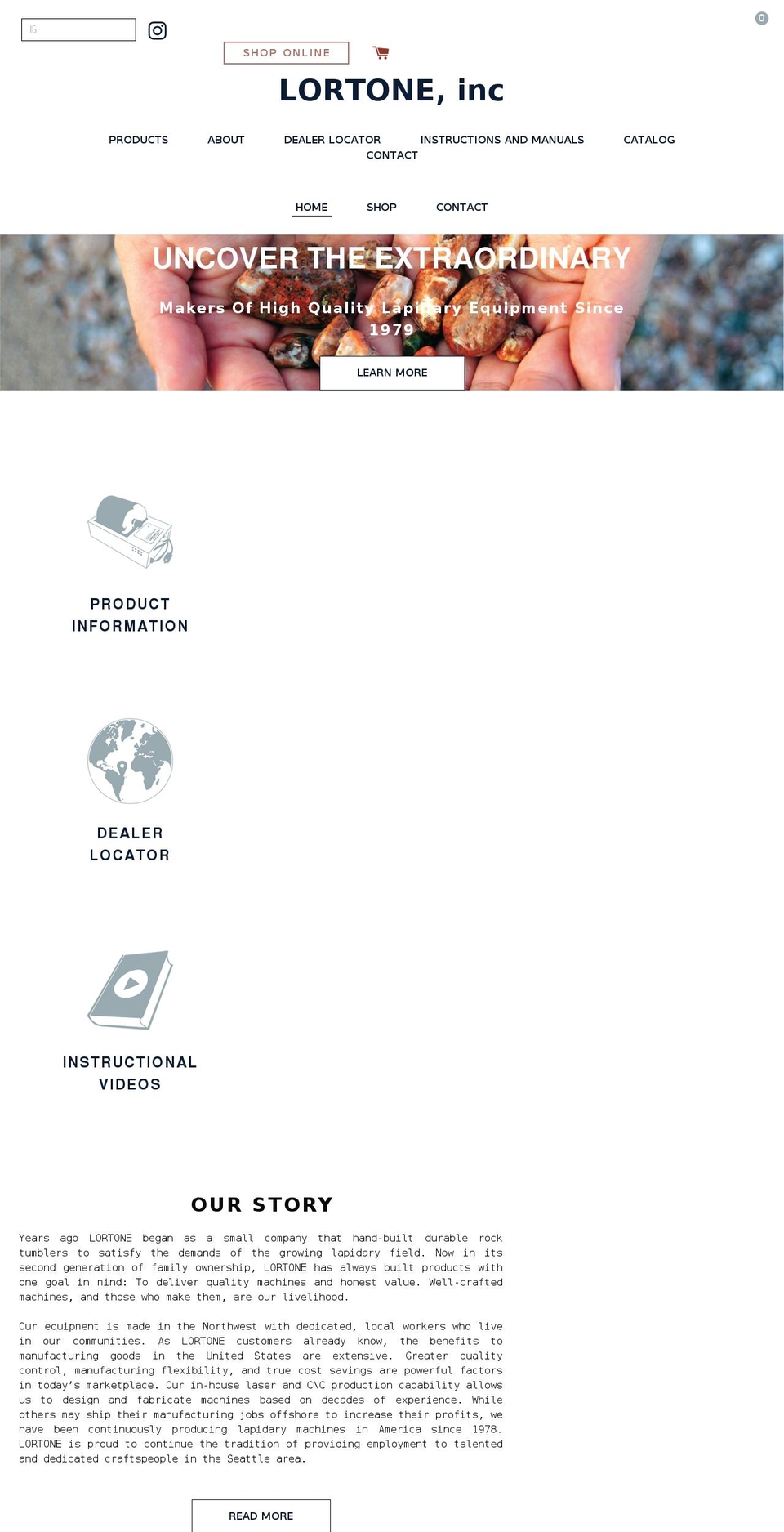 lortone.com shopify website screenshot