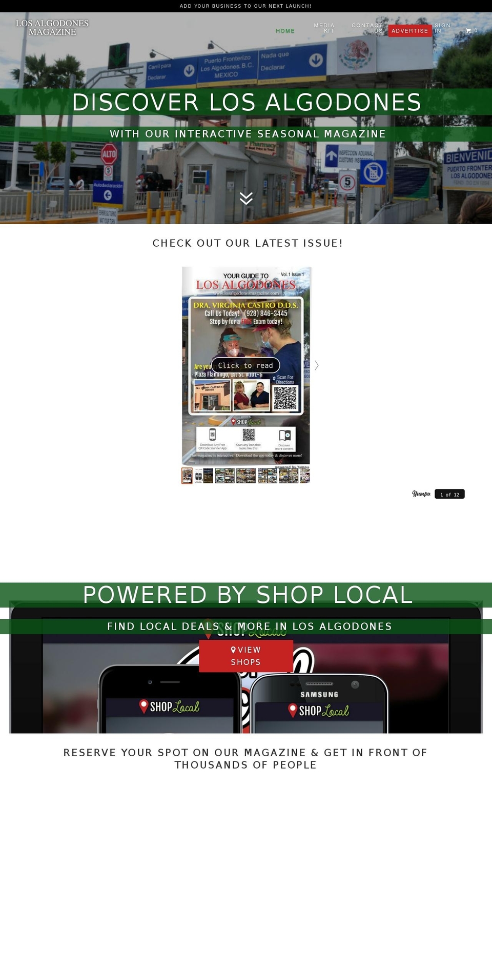 losalgodonesmagazine.com shopify website screenshot