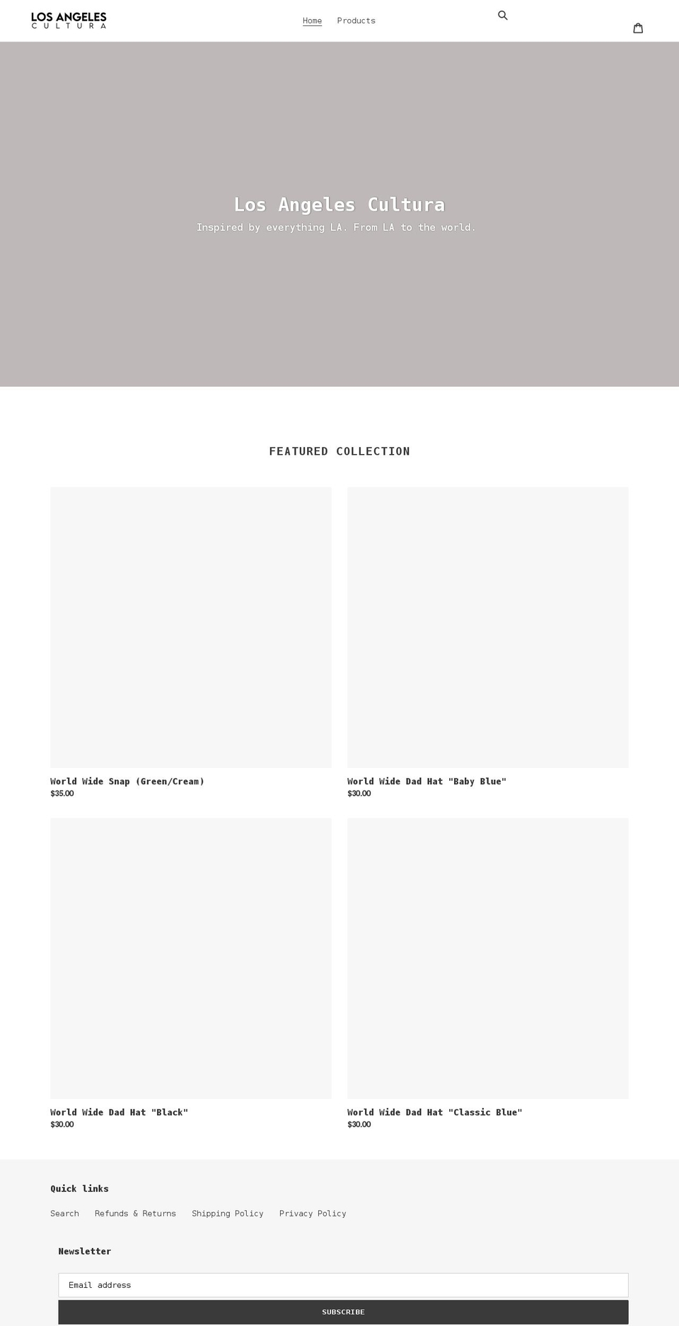 losangelescultura.com shopify website screenshot