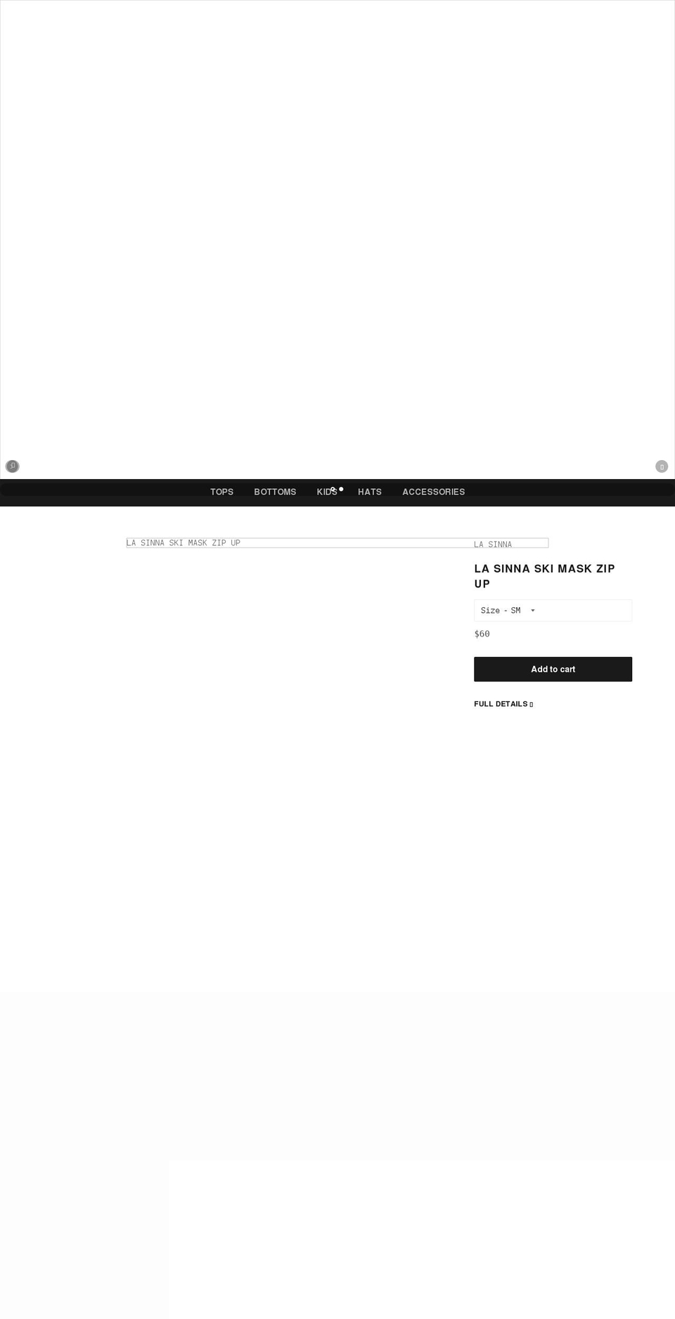 losangelessinna.com shopify website screenshot