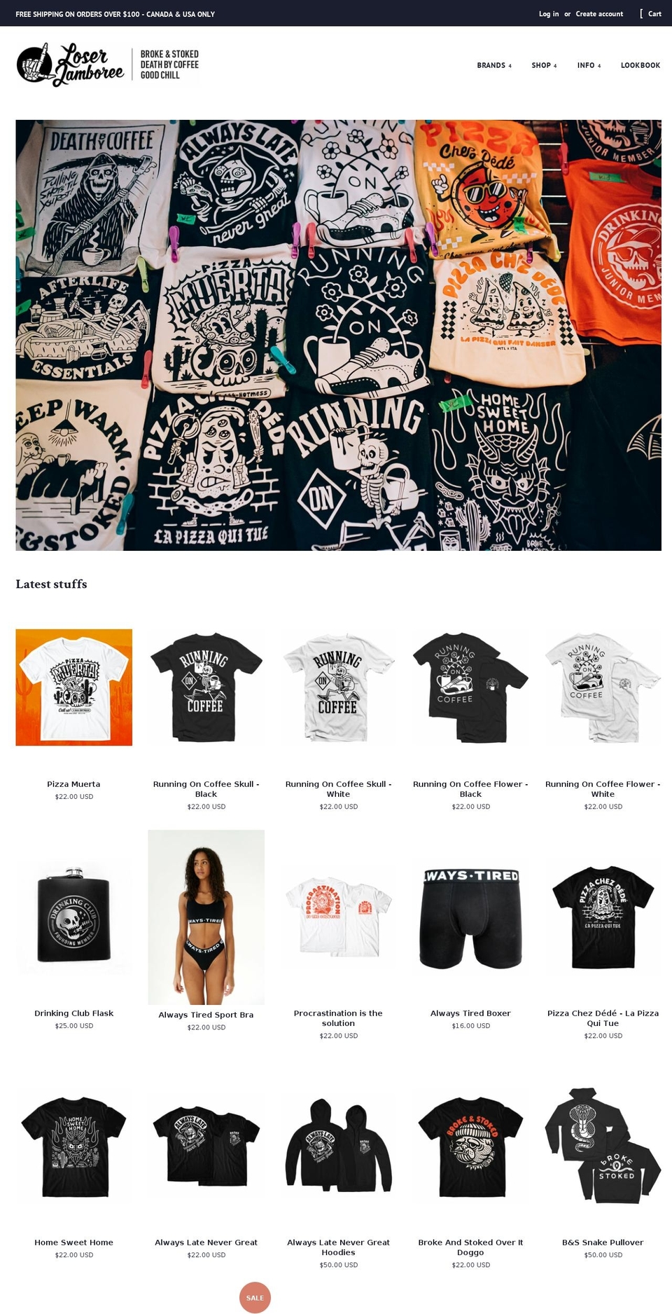 loserjamboree.com — Shopify storefront screenshot