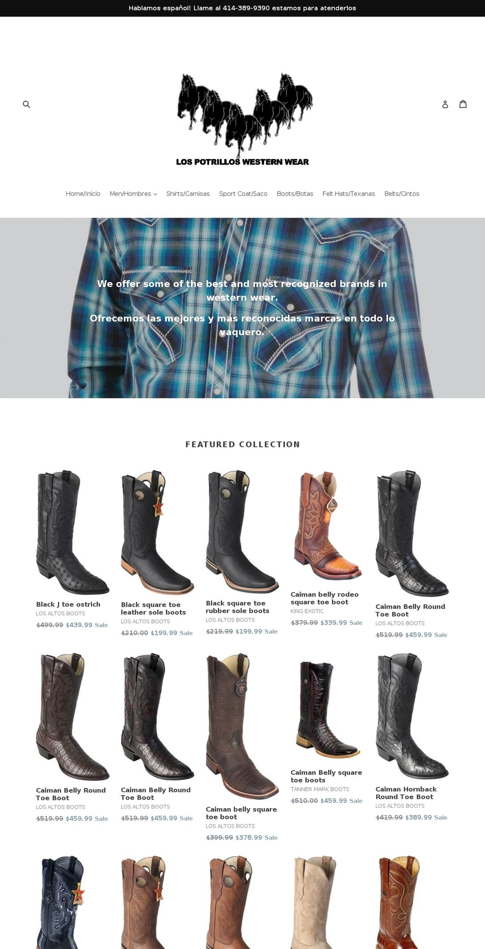 lospotrillosww.com — Shopify storefront screenshot