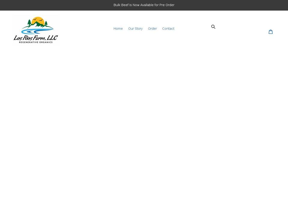losriosfarm.com shopify website screenshot