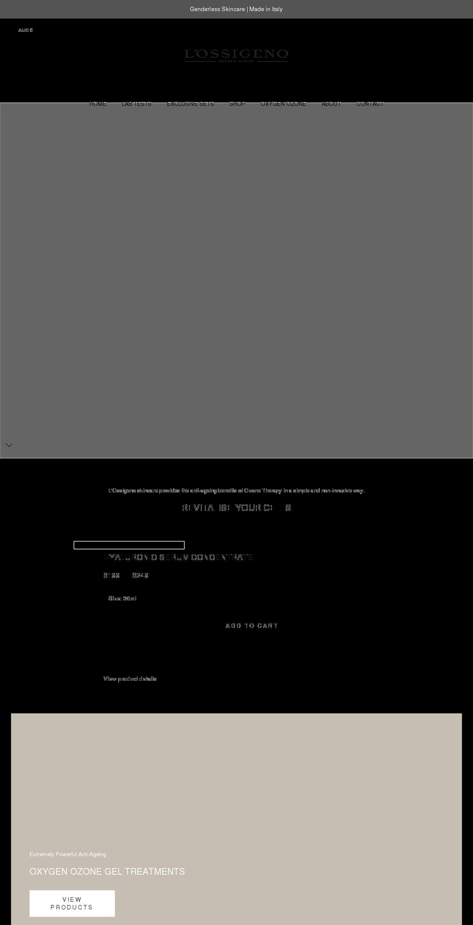 lossigeno.com shopify website screenshot