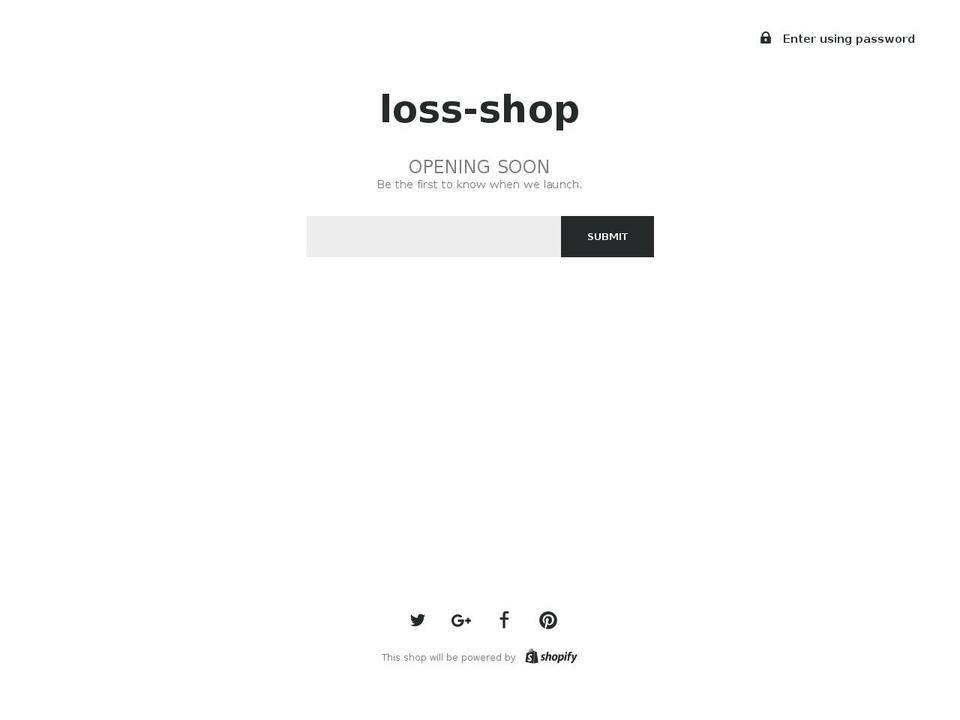 lossshop.com — Shopify storefront screenshot
