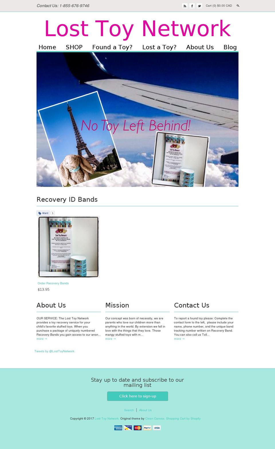 lost-toynetwork.com shopify website screenshot