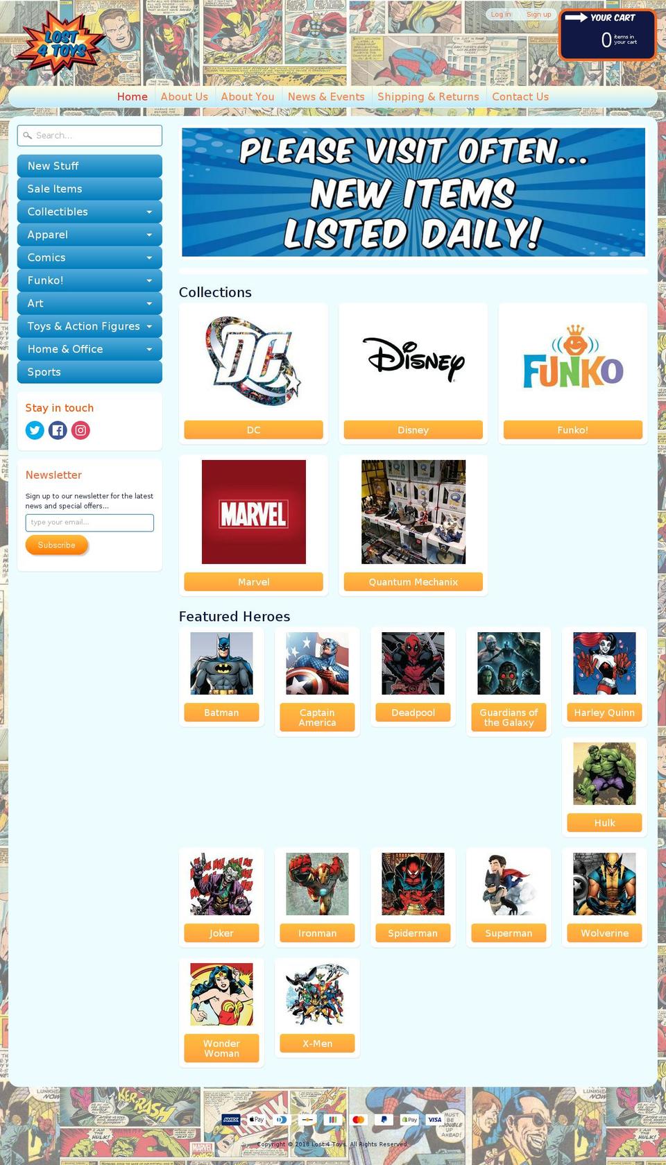 lost4toys.com — Shopify storefront screenshot