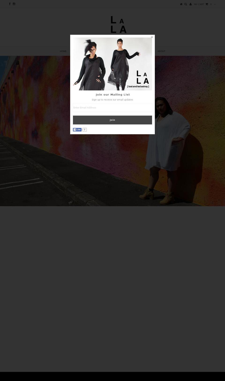 lostandledastray.com shopify website screenshot