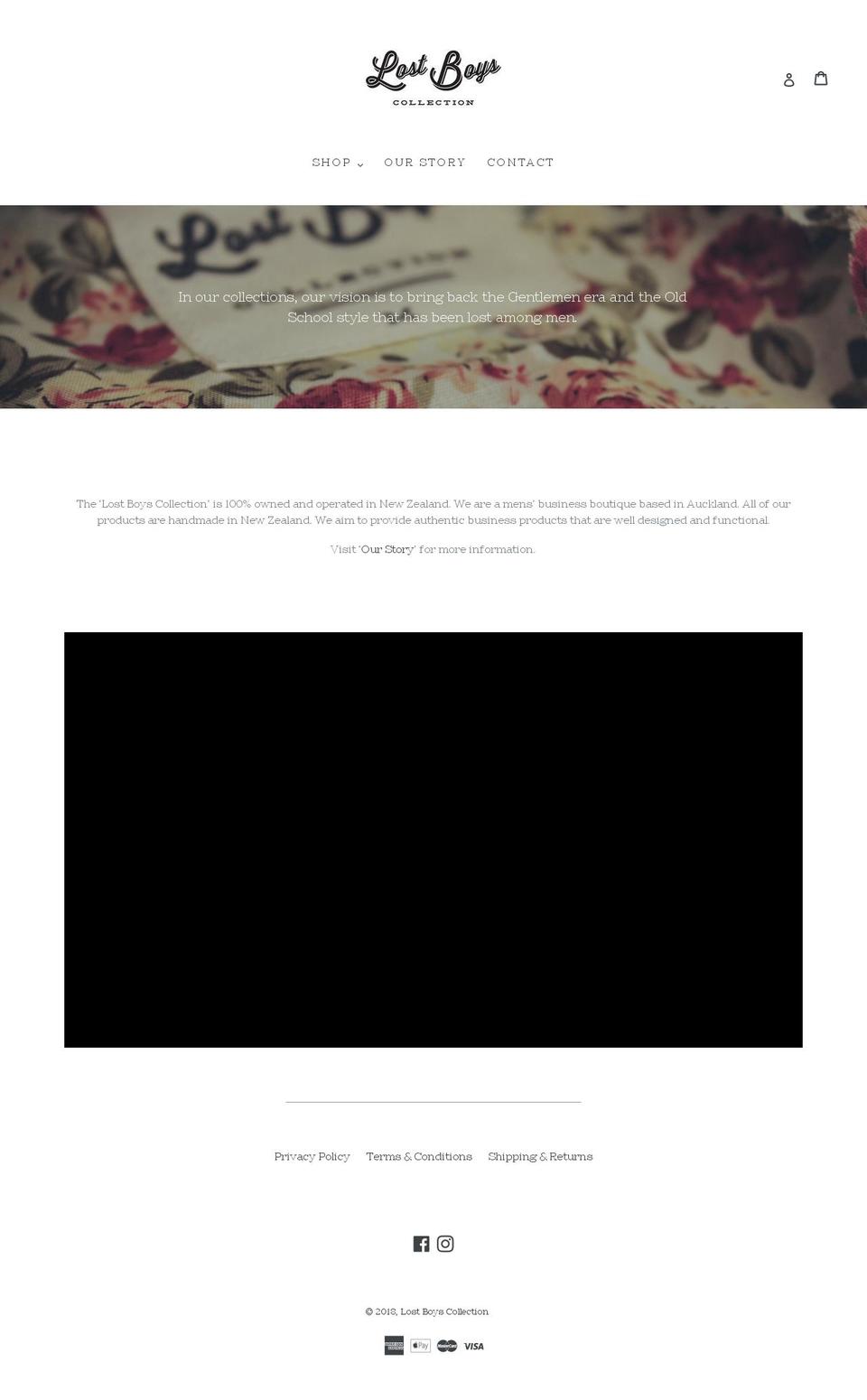 lostboyscollection.com — Shopify storefront screenshot