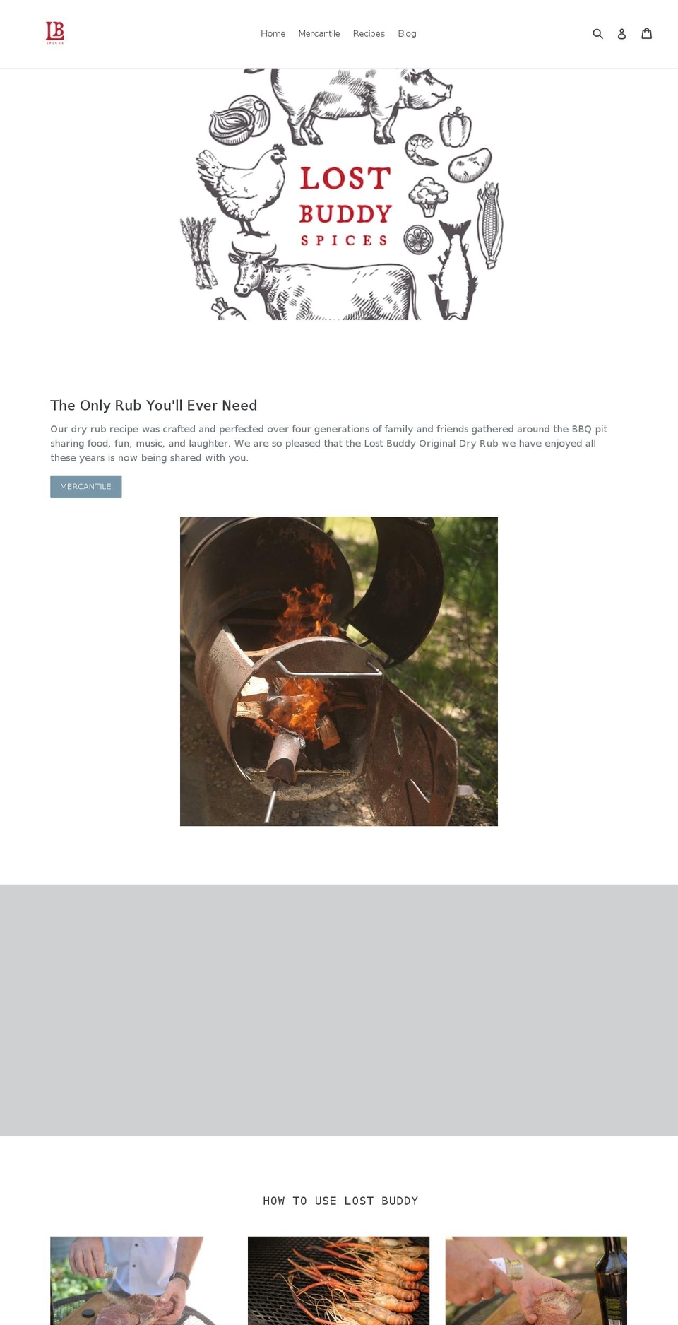 lostbuddyspices.com — Shopify storefront screenshot