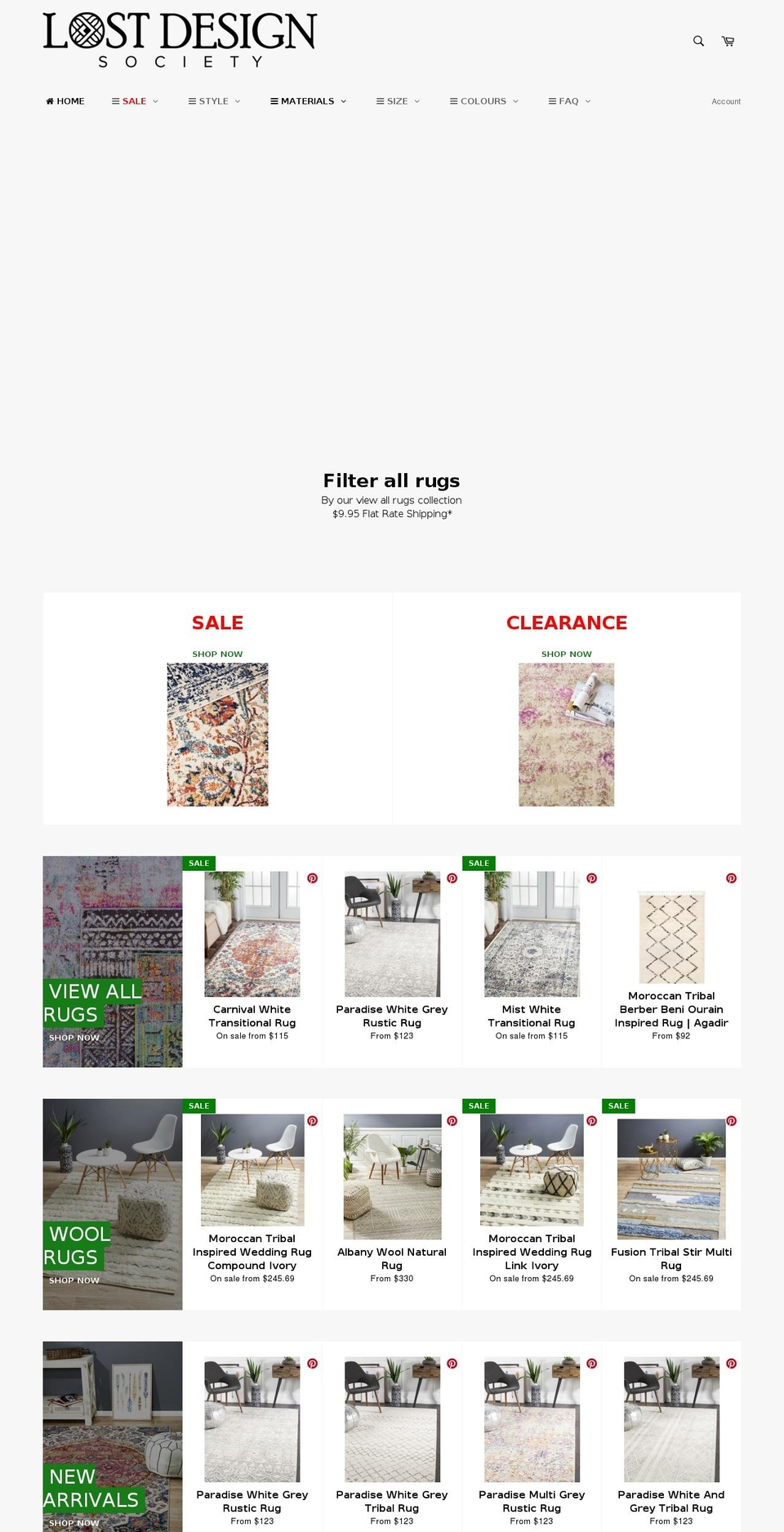 lostdesignsociety.com — Shopify storefront screenshot