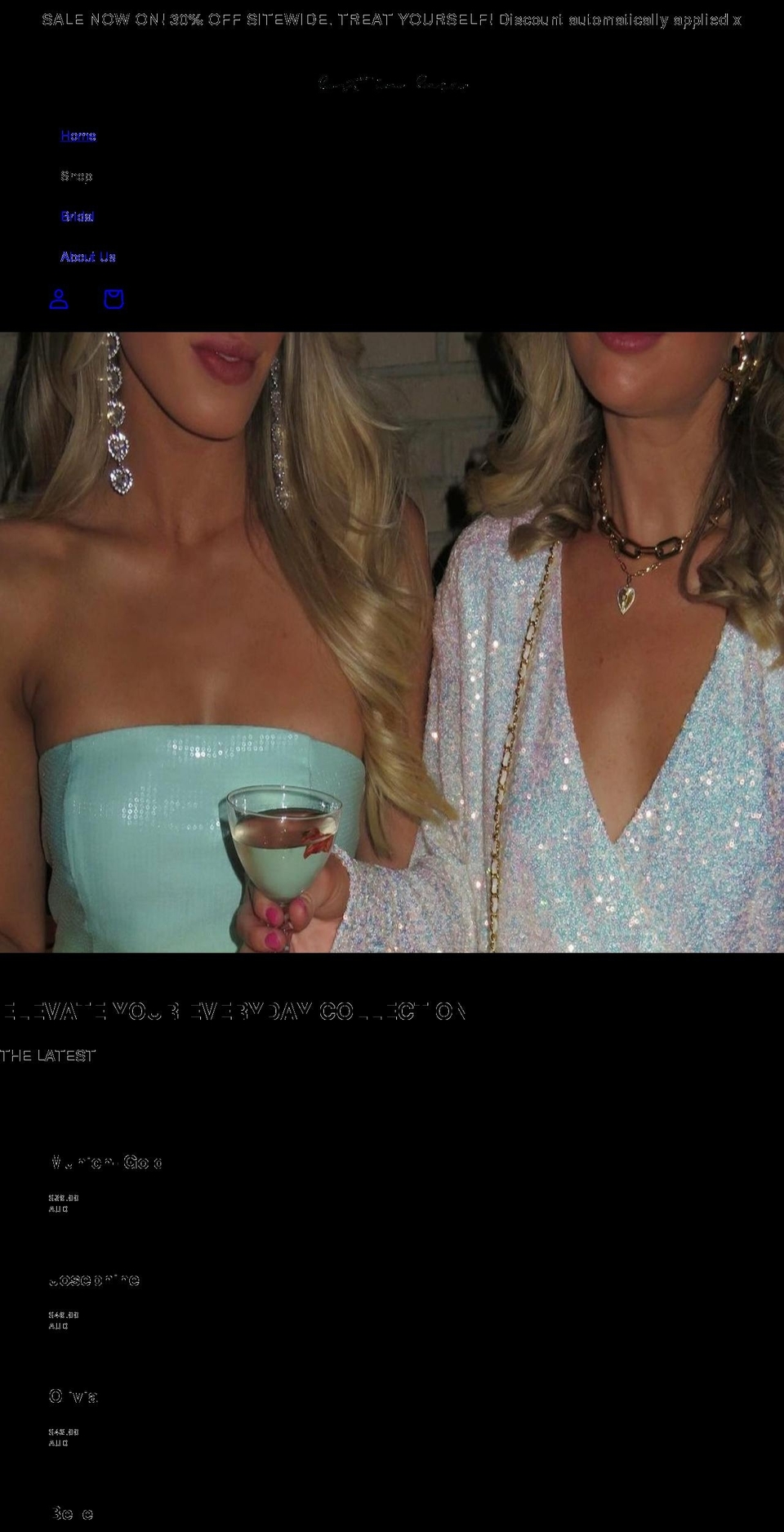 lostinlace.com.au shopify website screenshot
