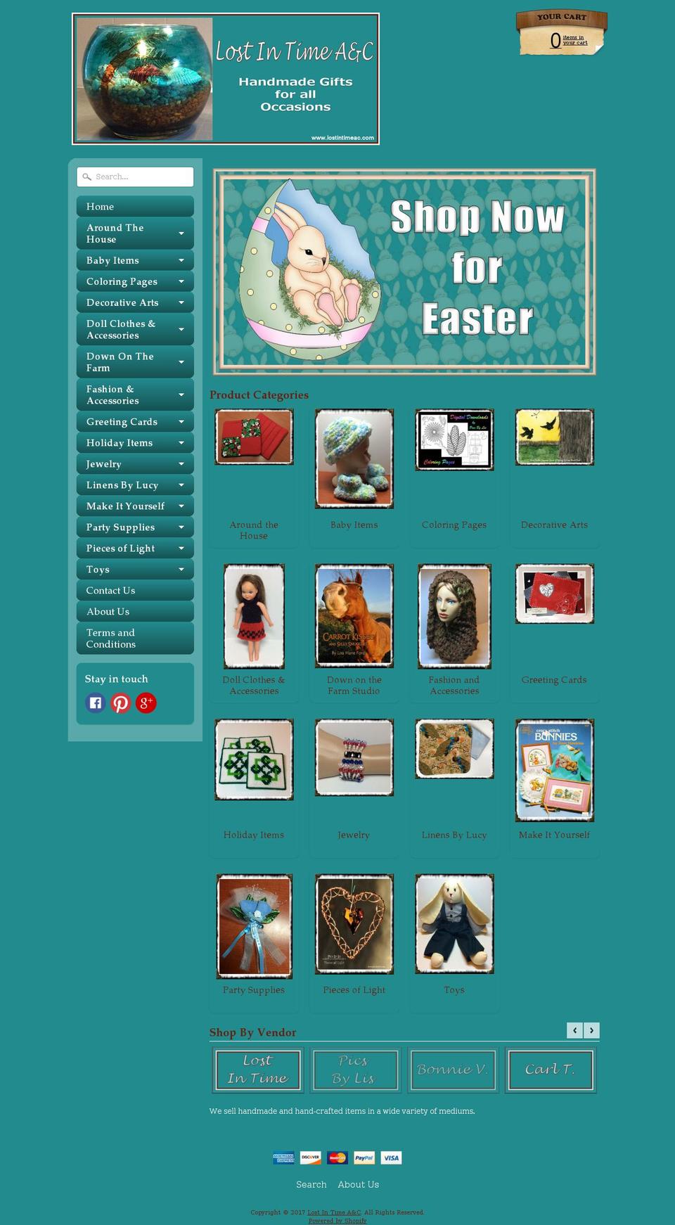 lostintimeac.com shopify website screenshot