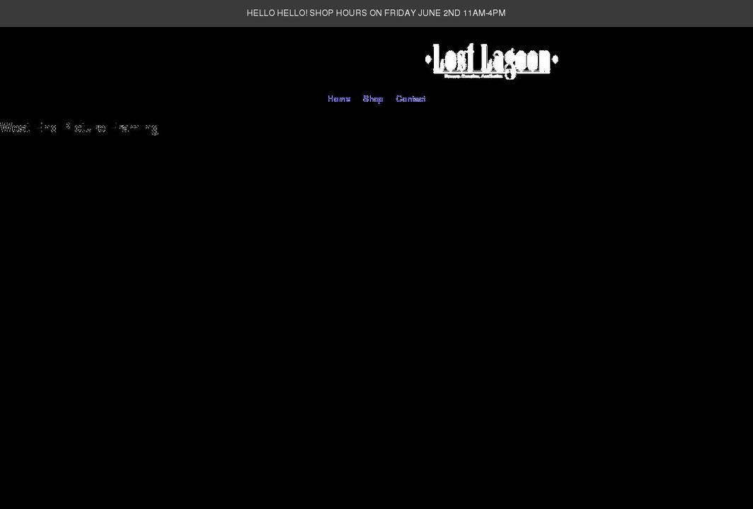 lostlagoon.ca shopify website screenshot