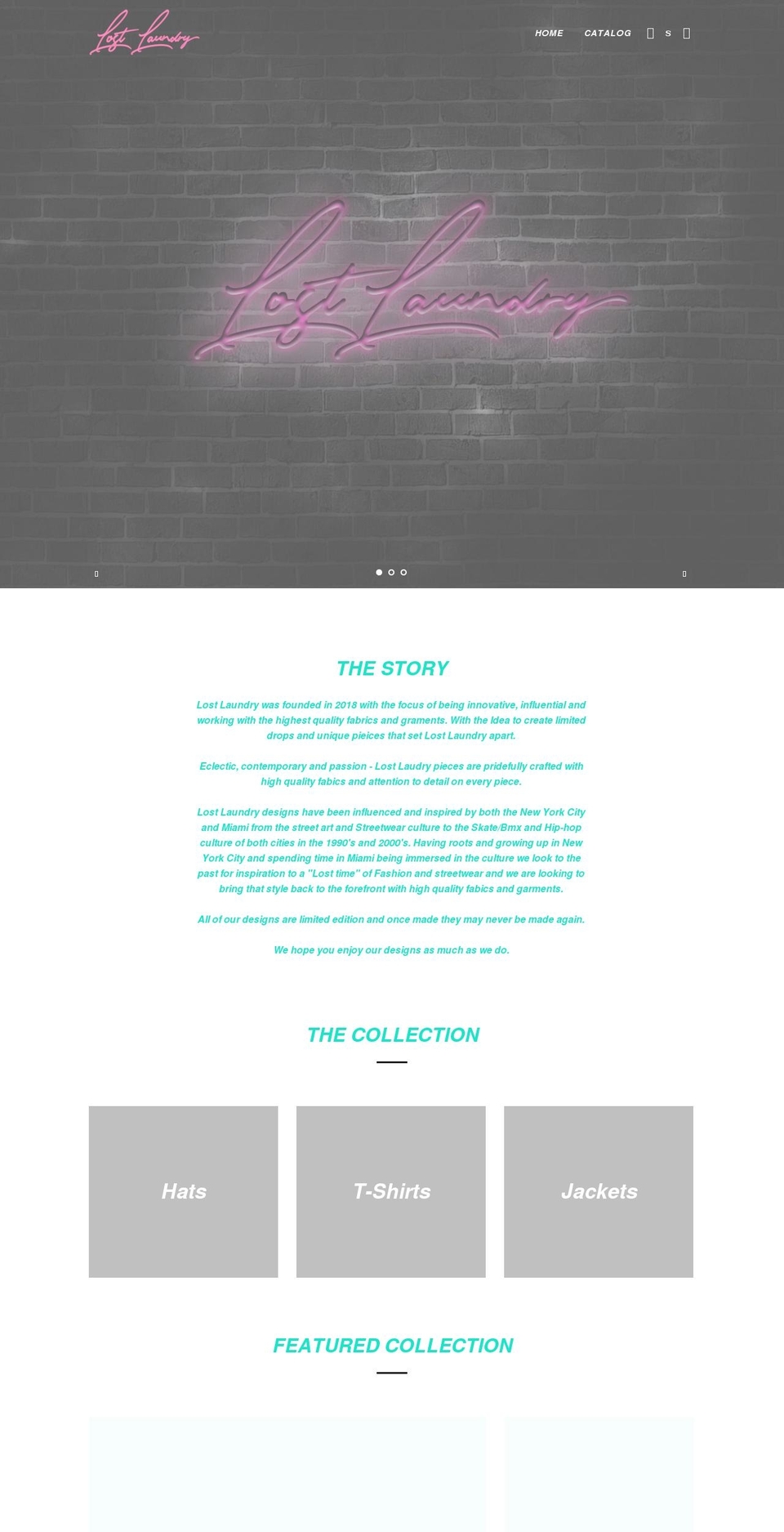 lostlaundryapparel.com shopify website screenshot