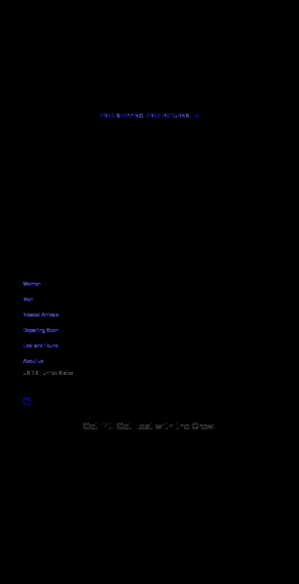 lostluggagecrew.com — Shopify storefront screenshot