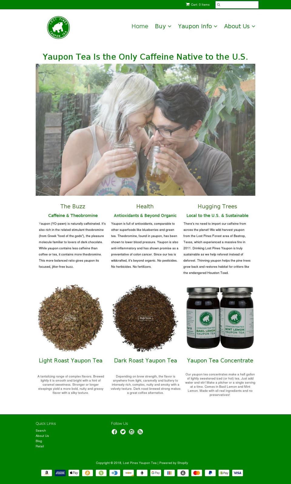 www-lostpinesyaupon-com-minimal Shopify theme site example lostpines.net