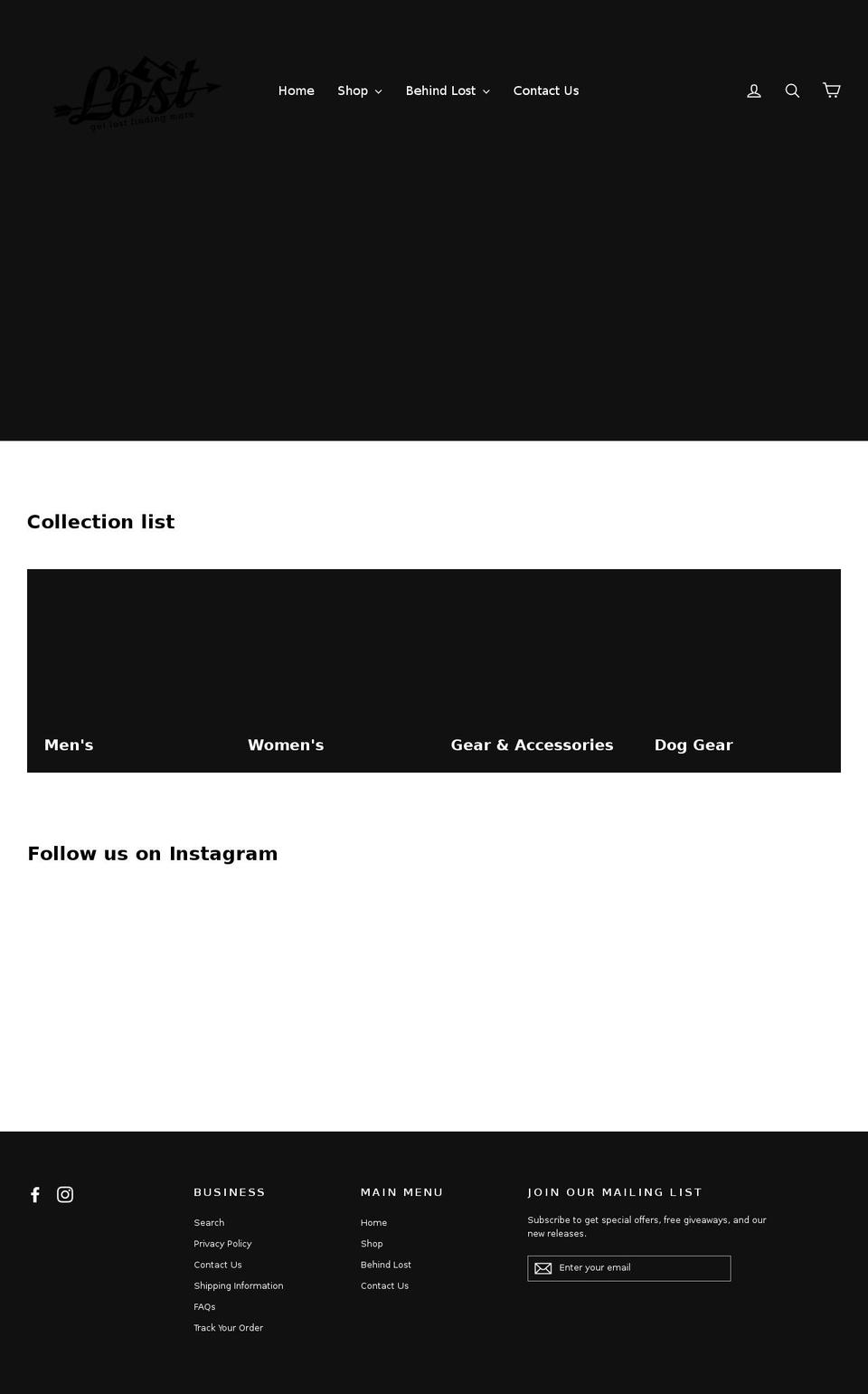 lostsupplyapparel.com shopify website screenshot