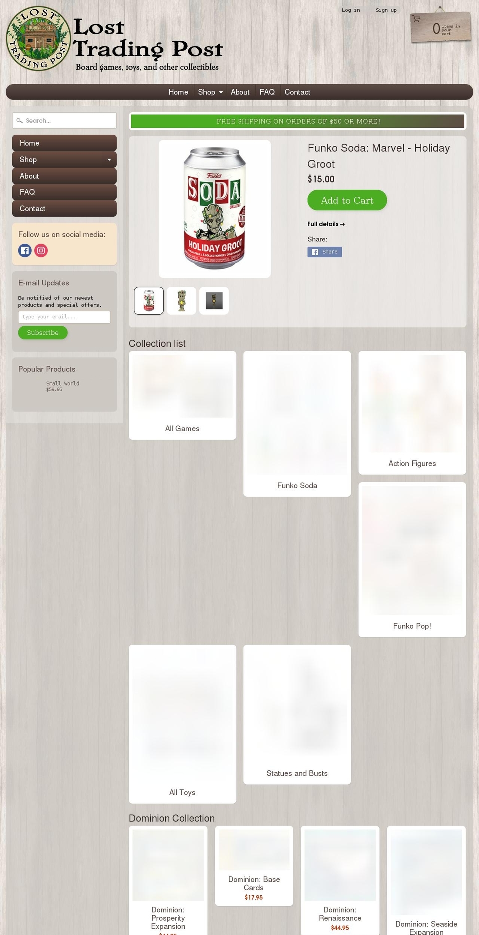 losttradingpost.com shopify website screenshot