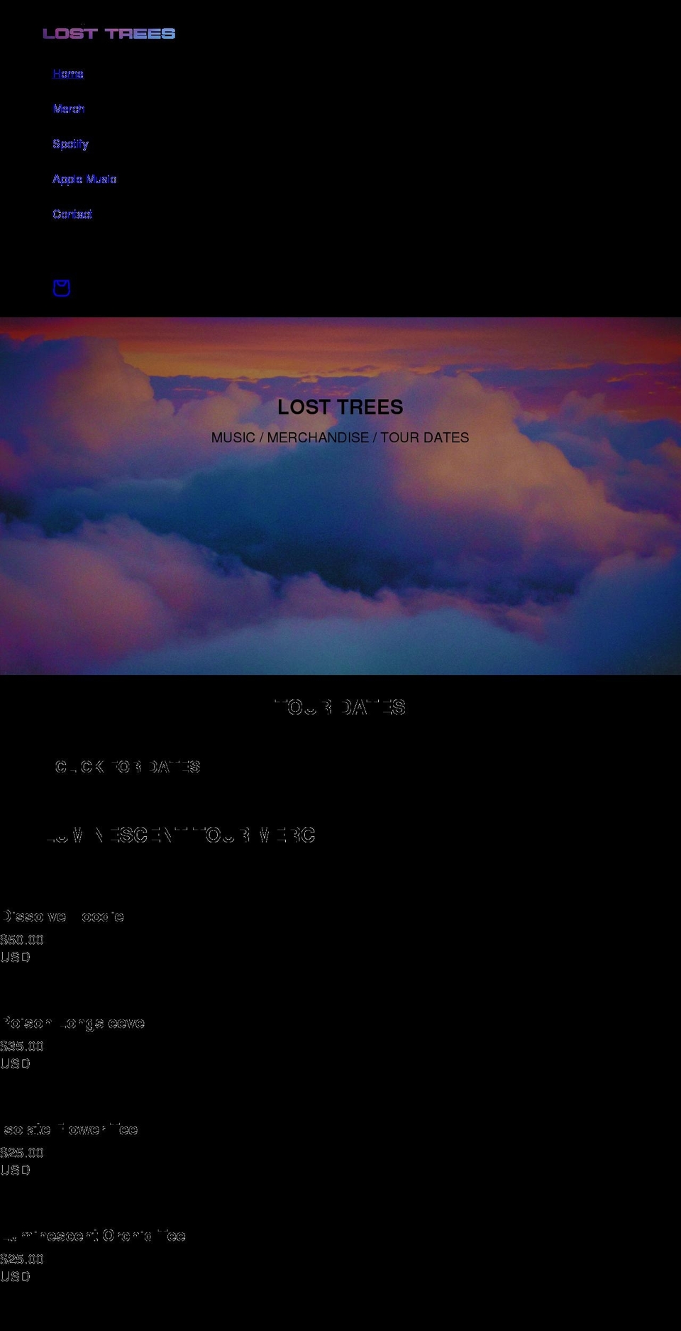 losttreesfl.com shopify website screenshot