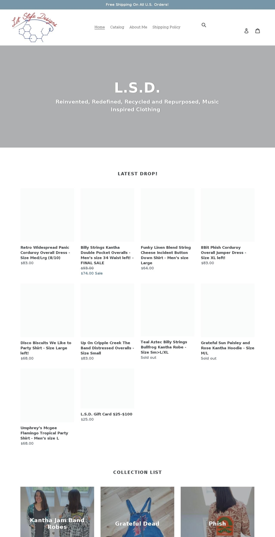 lot-style-designs.myshopify.com shopify website screenshot
