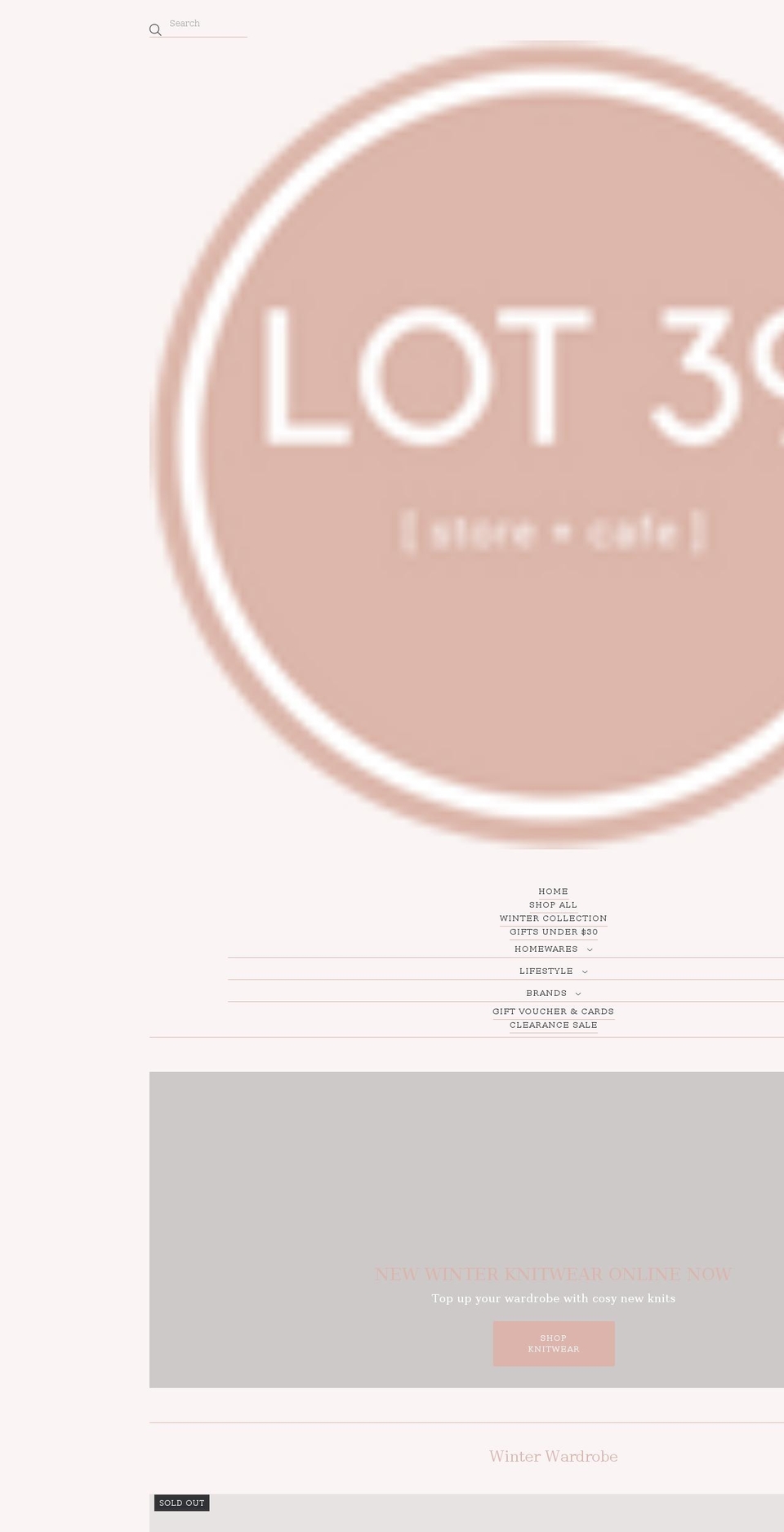 lot39.com.au shopify website screenshot