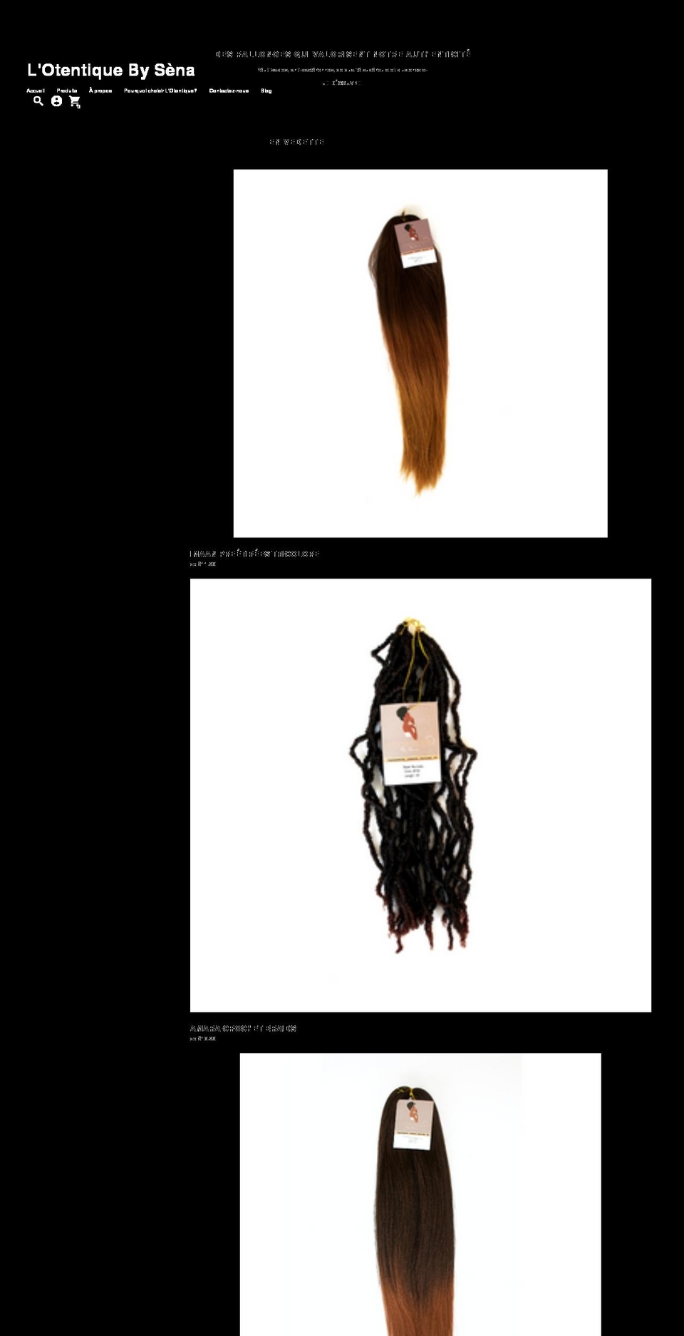 lotentique-by-sena.myshopify.com shopify website screenshot